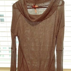 Coal neck striped sweater